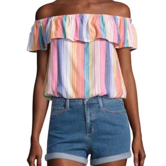 Arizona Jean Company Tops - 🔴 4/$15 Arizona Striped off Shoulder